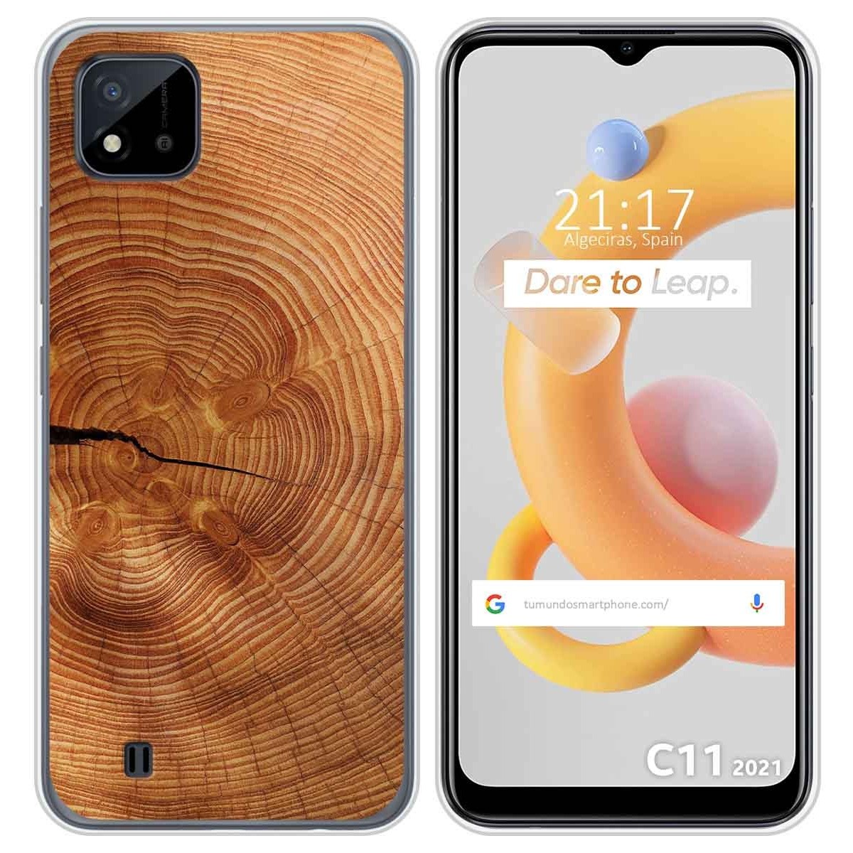 Funda Silicona para Realme C11 2021 diseño Madera 04 Dibujos