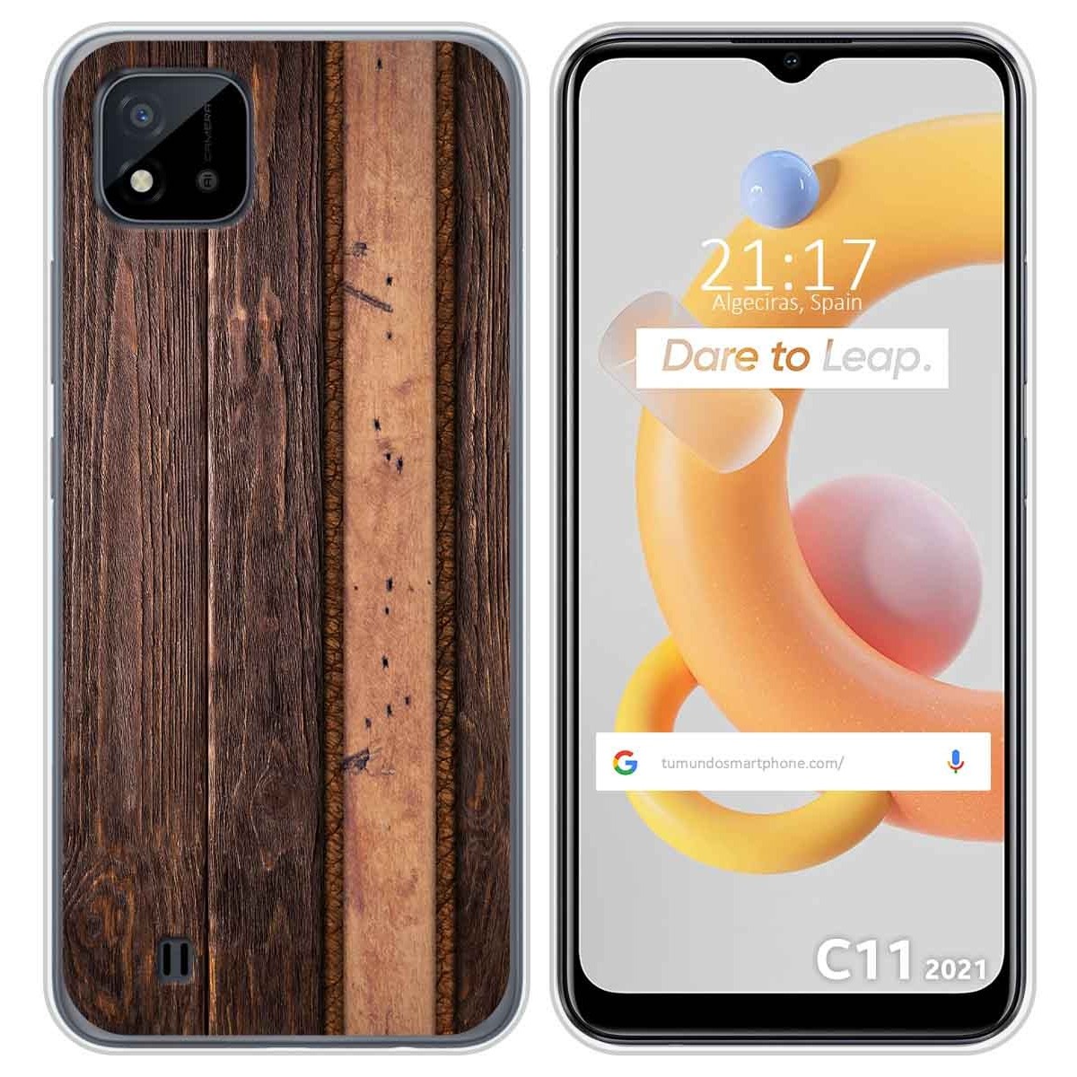 Funda Silicona para Realme C11 2021 diseño Madera 05 Dibujos