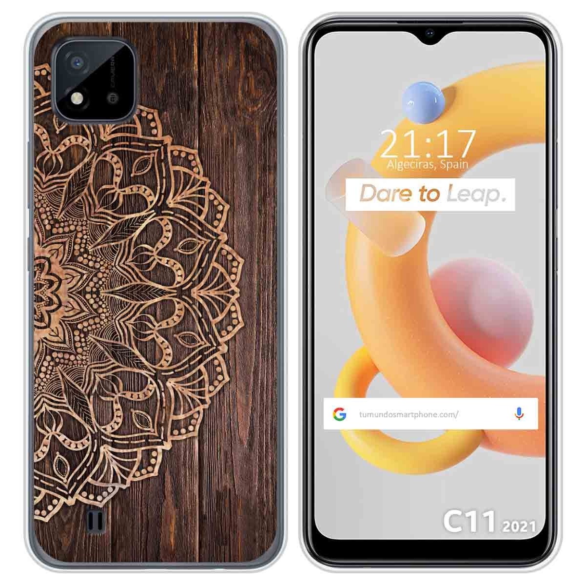 Funda Silicona para Realme C11 2021 diseño Madera 06 Dibujos