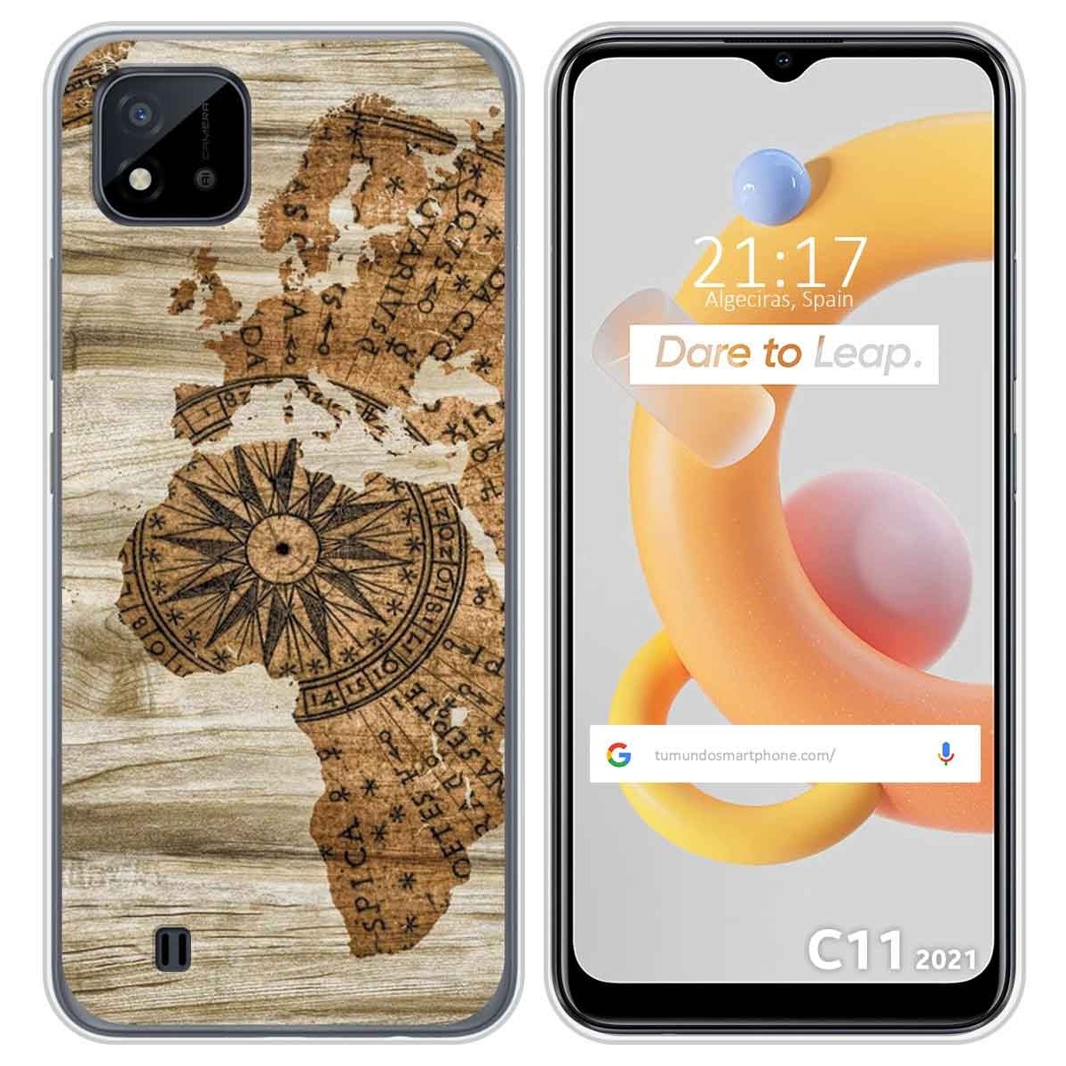 Funda Silicona para Realme C11 2021 diseño Madera 07 Dibujos