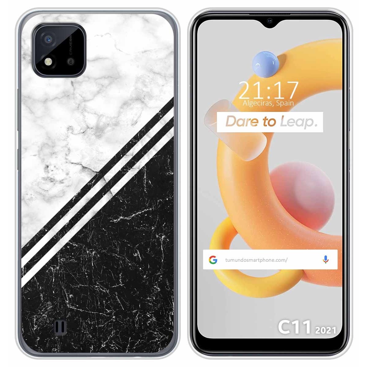 Funda Silicona para Realme C11 2021 diseño Mármol 01 Dibujos