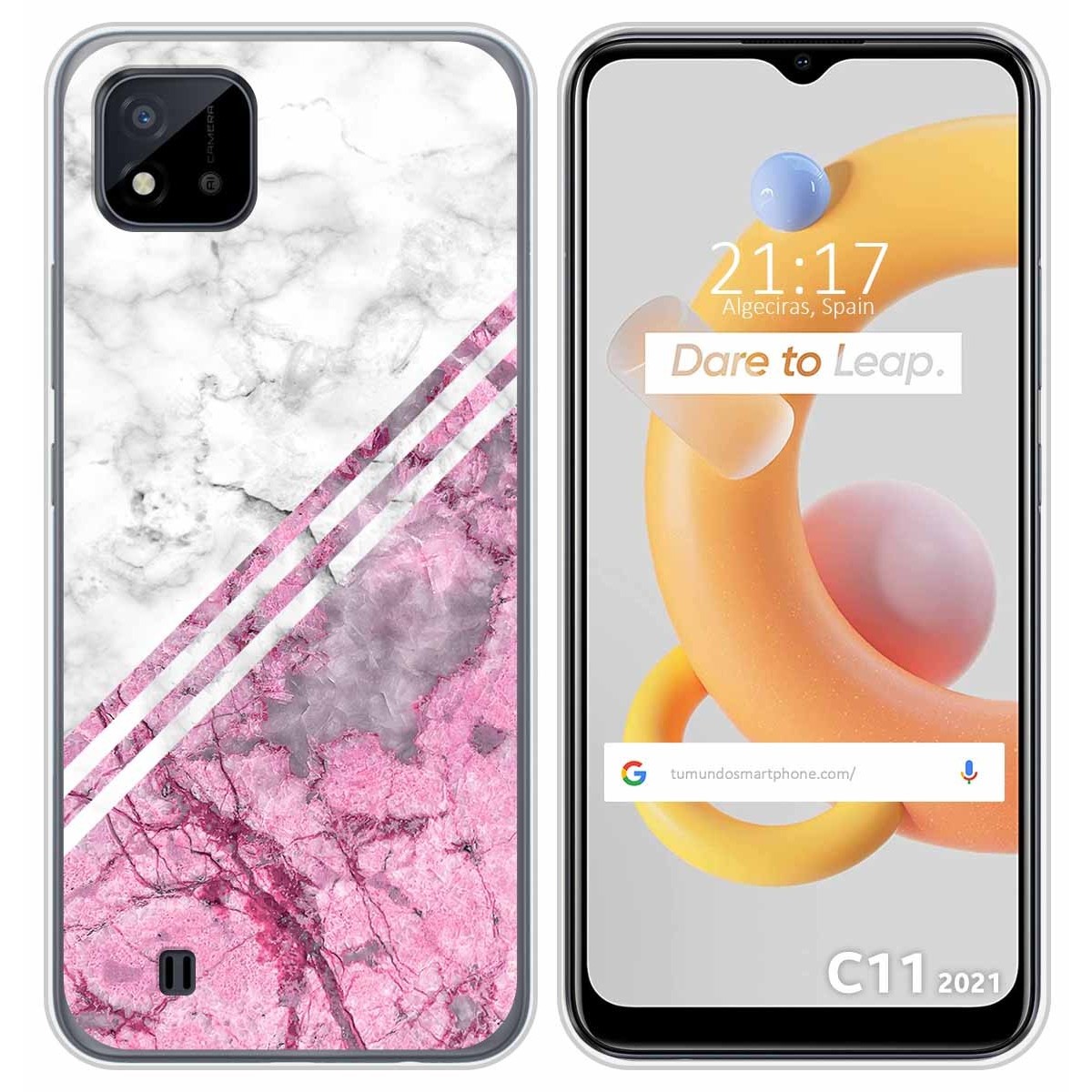Funda Silicona para Realme C11 2021 diseño Mármol 03 Dibujos