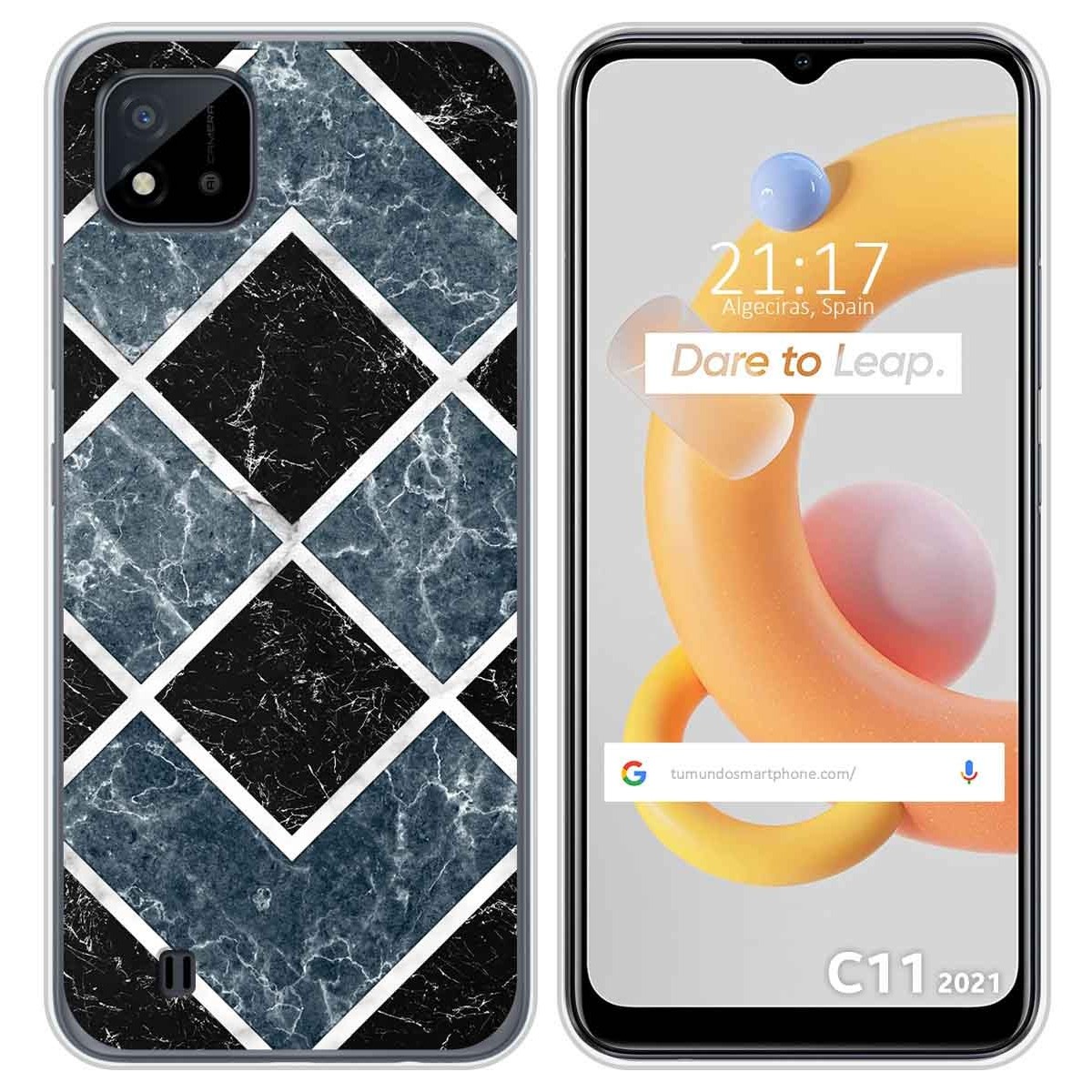 Funda Silicona para Realme C11 2021 diseño Mármol 06 Dibujos