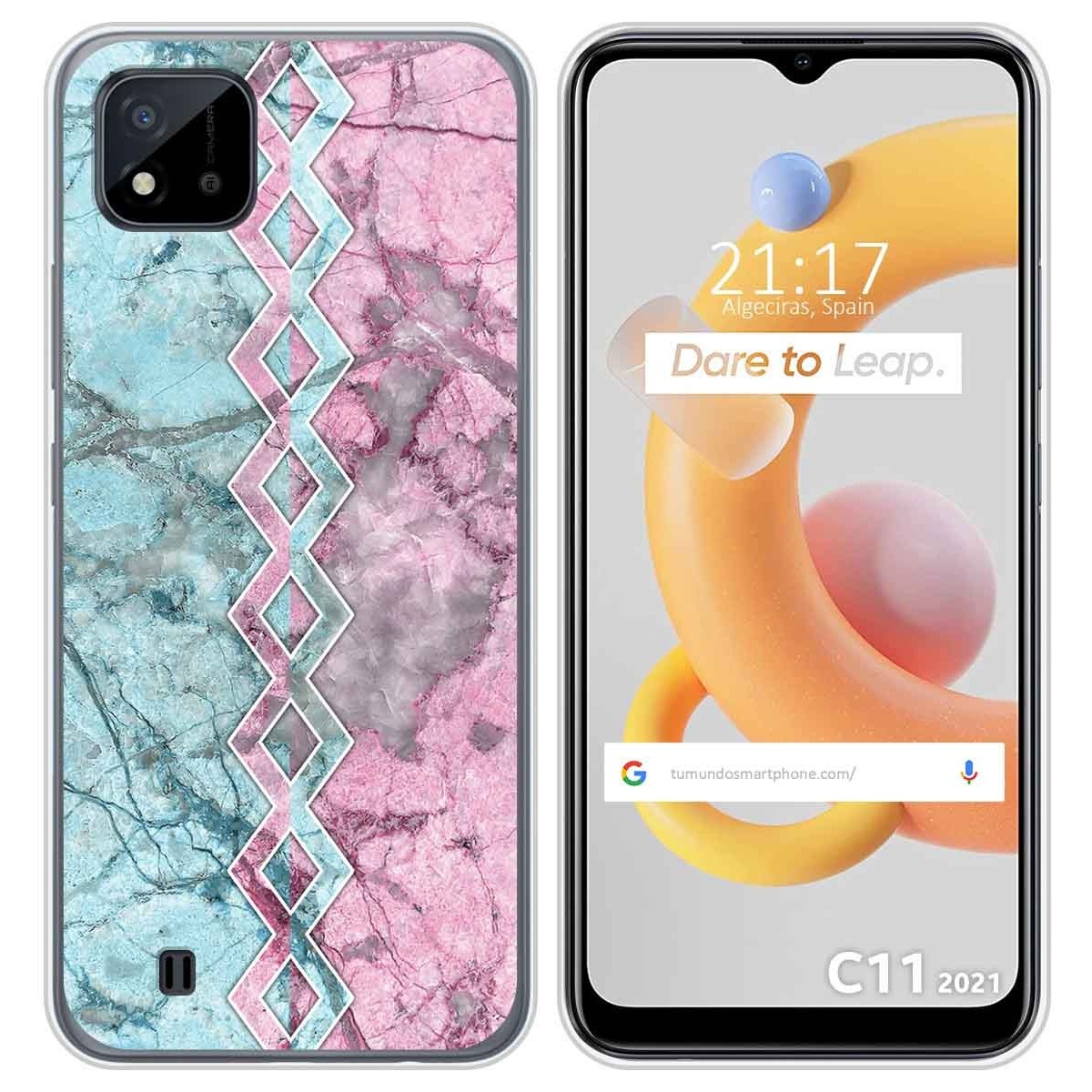 Funda Silicona para Realme C11 2021 diseño Mármol 08 Dibujos