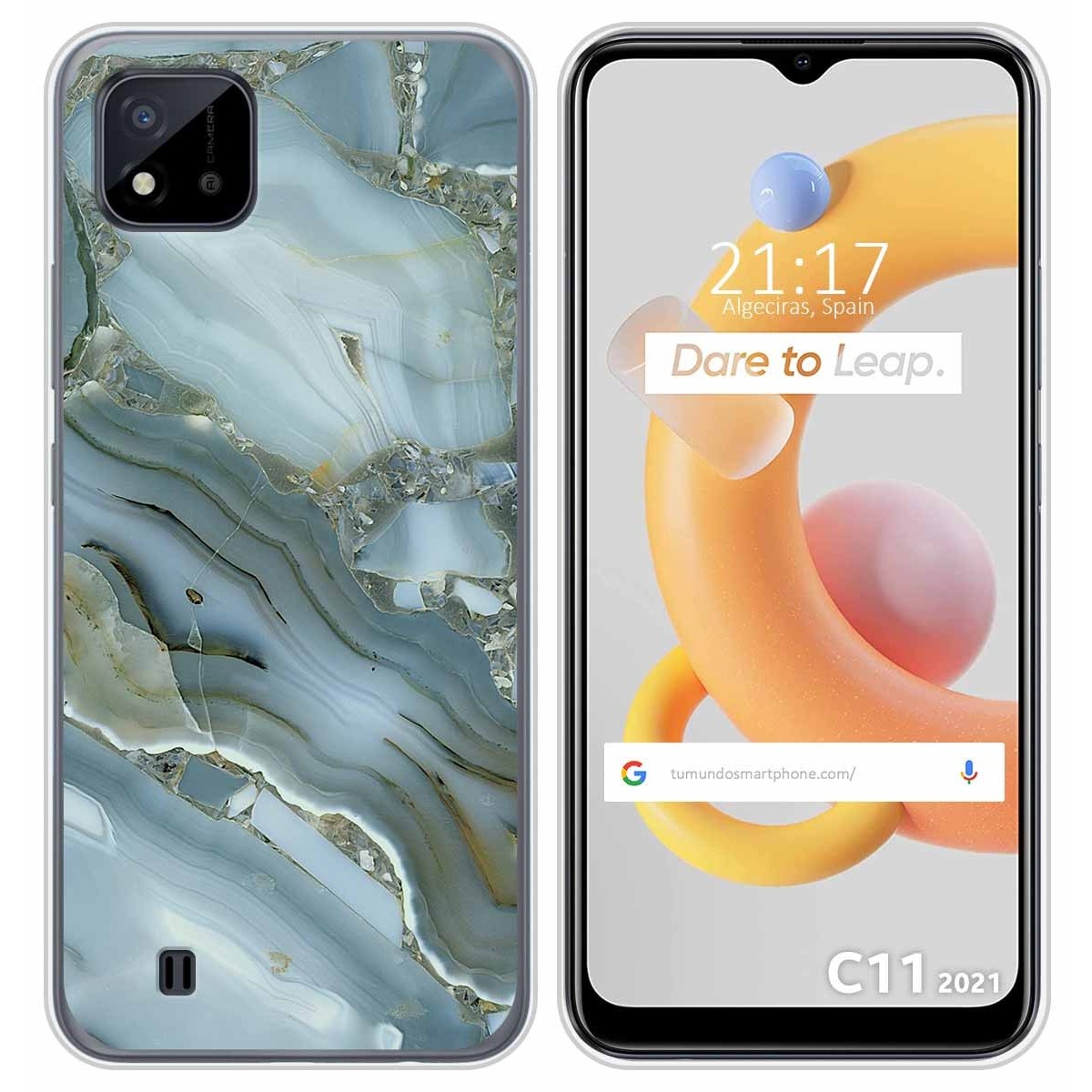 Funda Silicona para Realme C11 2021 diseño Mármol 09 Dibujos