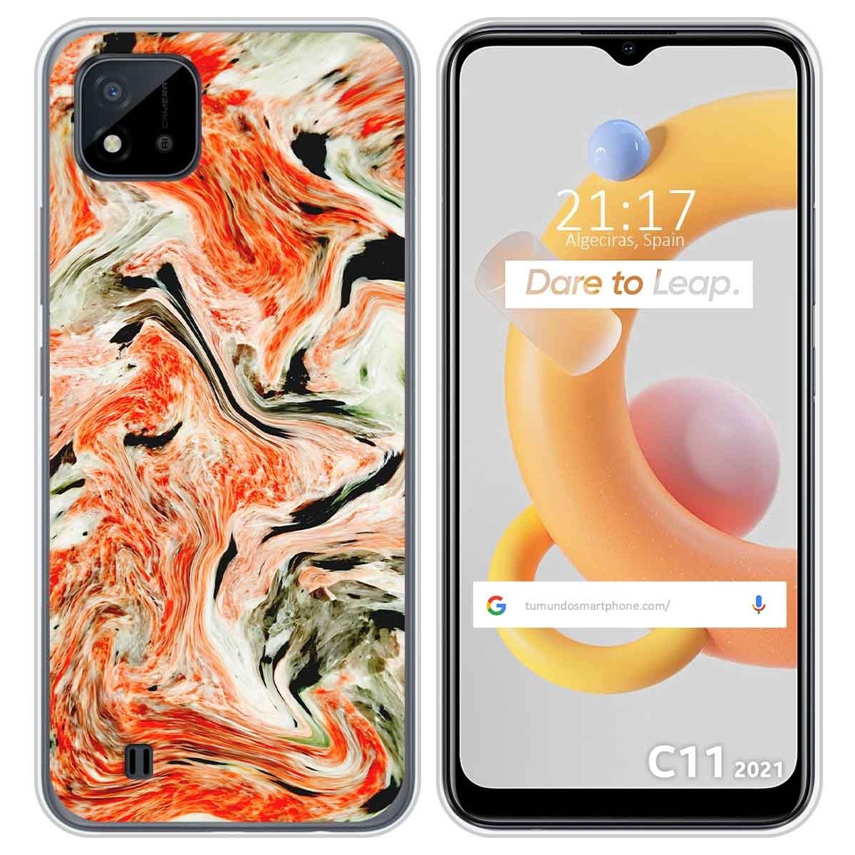 Funda Silicona para Realme C11 2021 diseño Mármol 12 Dibujos