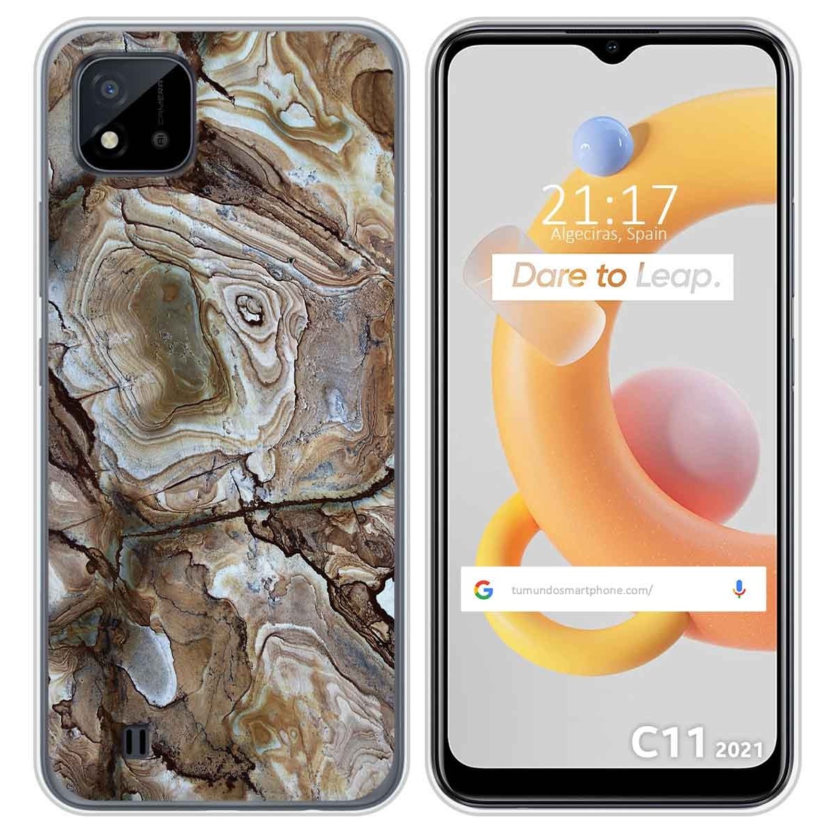 Funda Silicona para Realme C11 2021 diseño Mármol 14 Dibujos