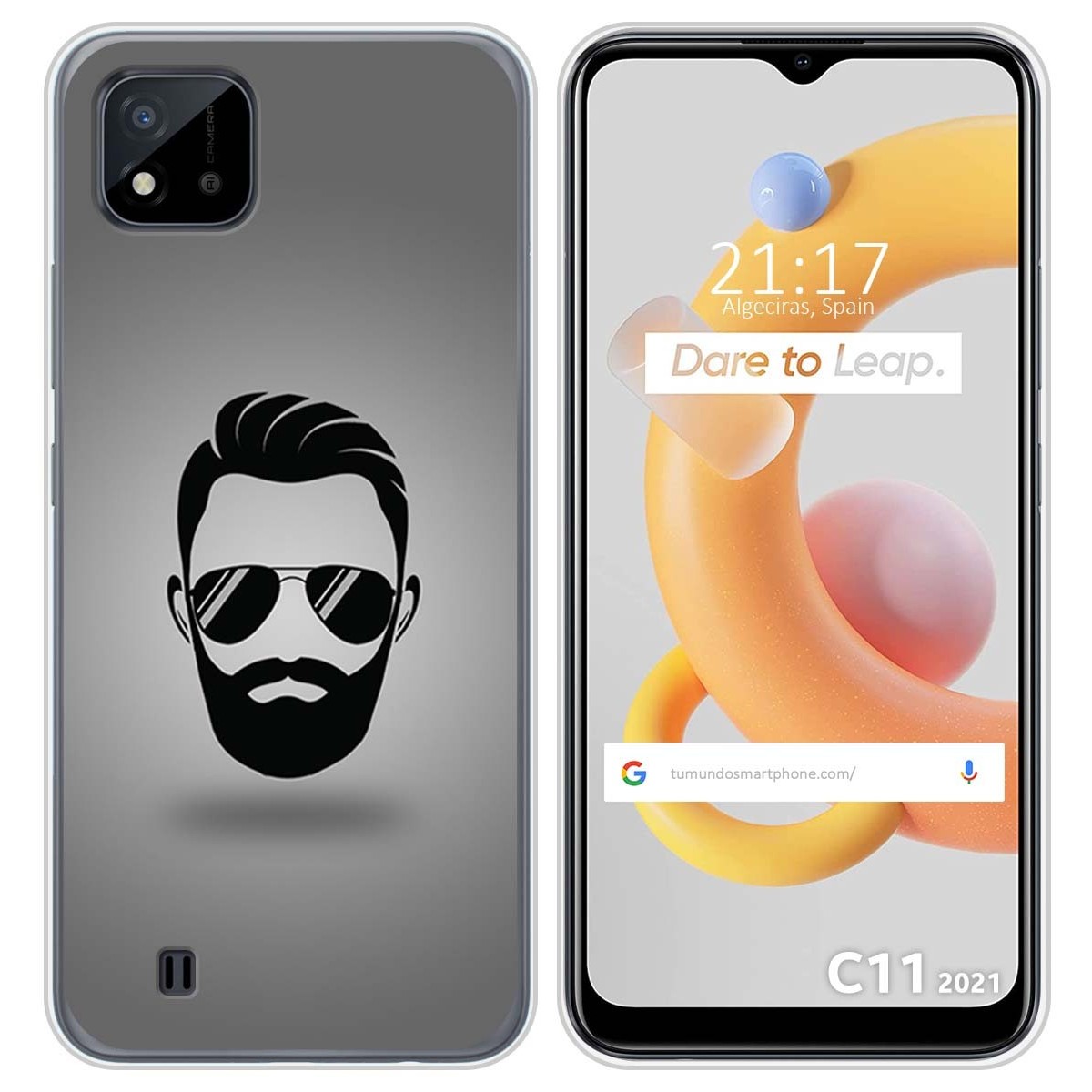 Funda Silicona para Realme C11 2021 diseño Barba Dibujos