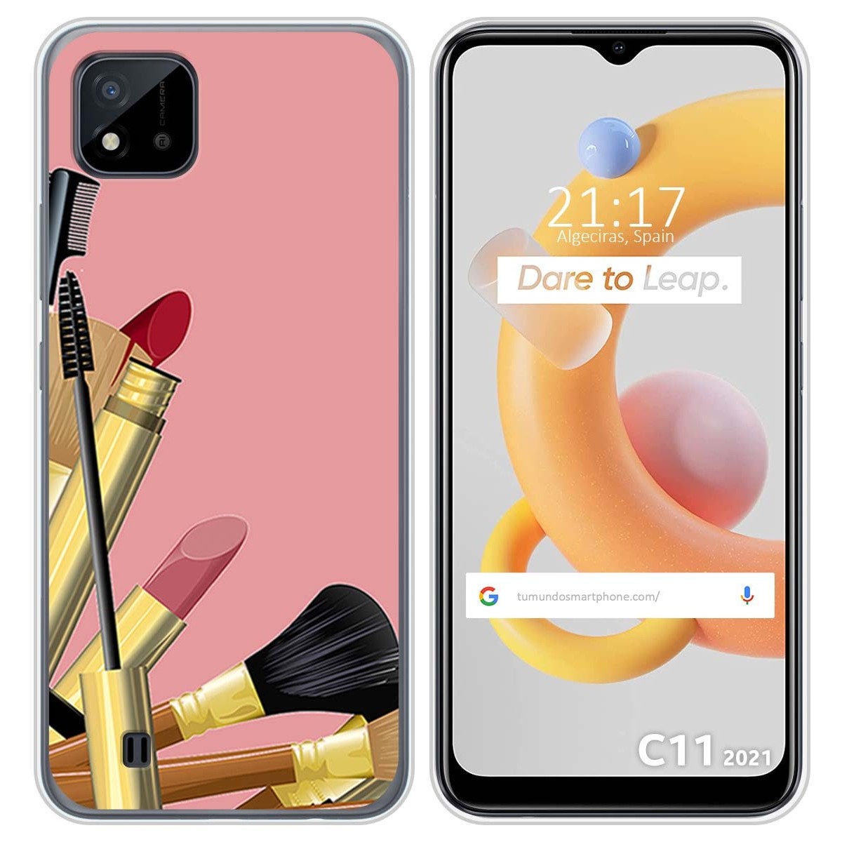 Funda Silicona para Realme C11 2021 diseño Brochas Dibujos