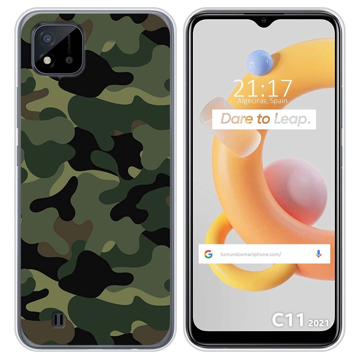 Funda Silicona para Realme C11 2021 diseño Camuflaje Dibujos