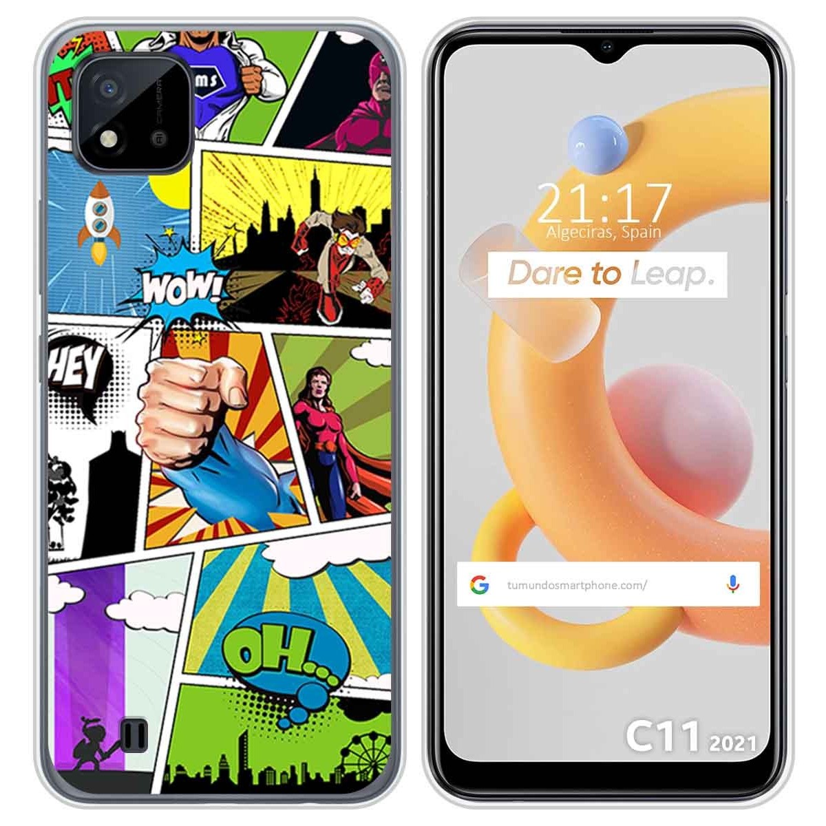 Funda Silicona para Realme C11 2021 diseño Comic Dibujos