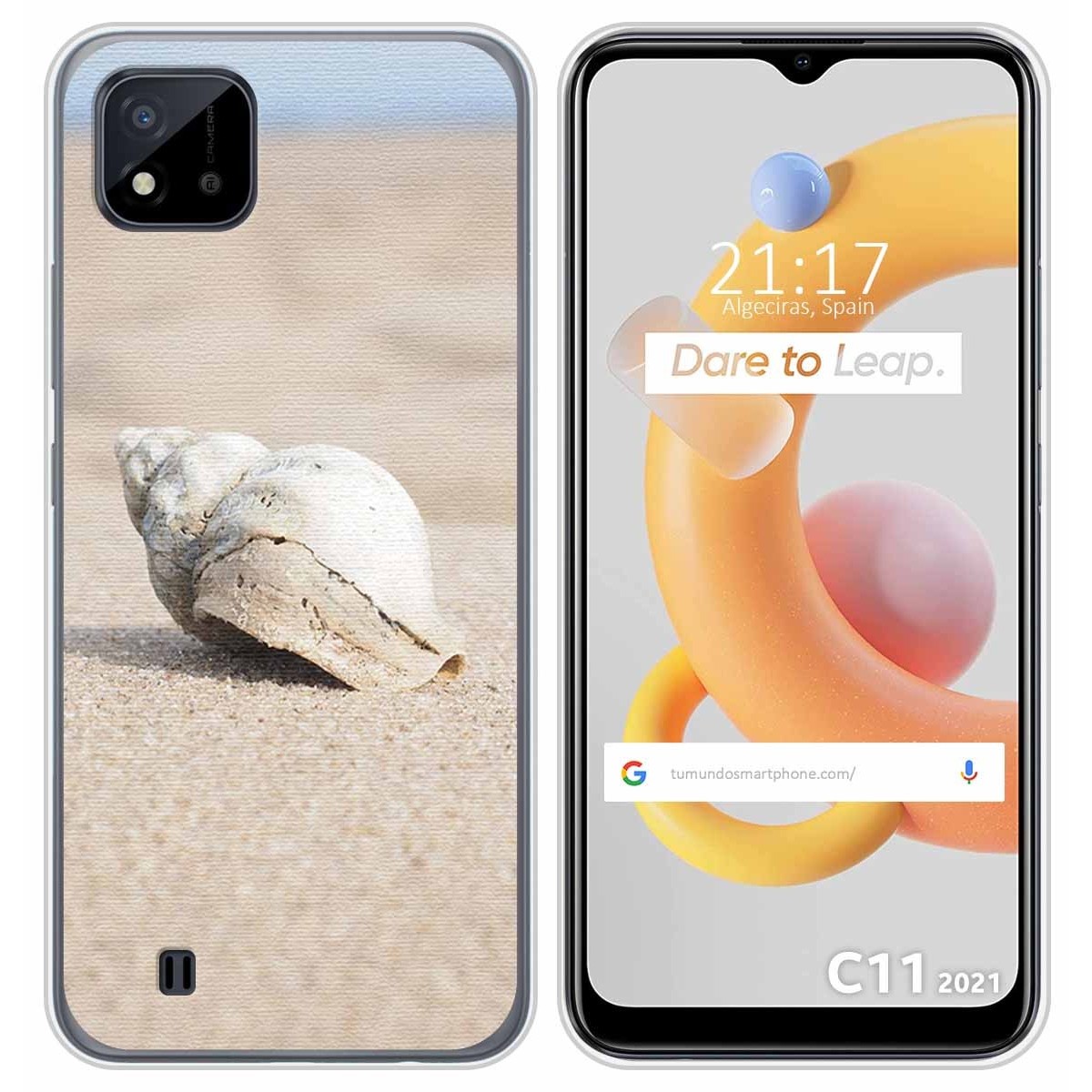 Funda Silicona para Realme C11 2021 diseño Concha Dibujos