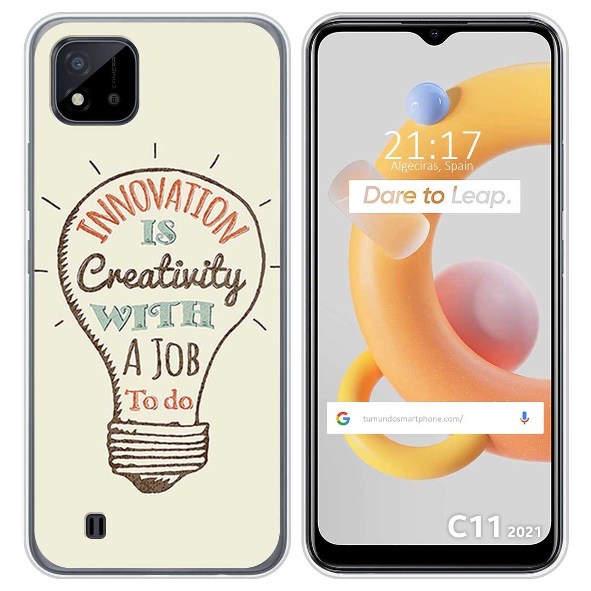 Funda Silicona para Realme C11 2021 diseño Creativity Dibujos