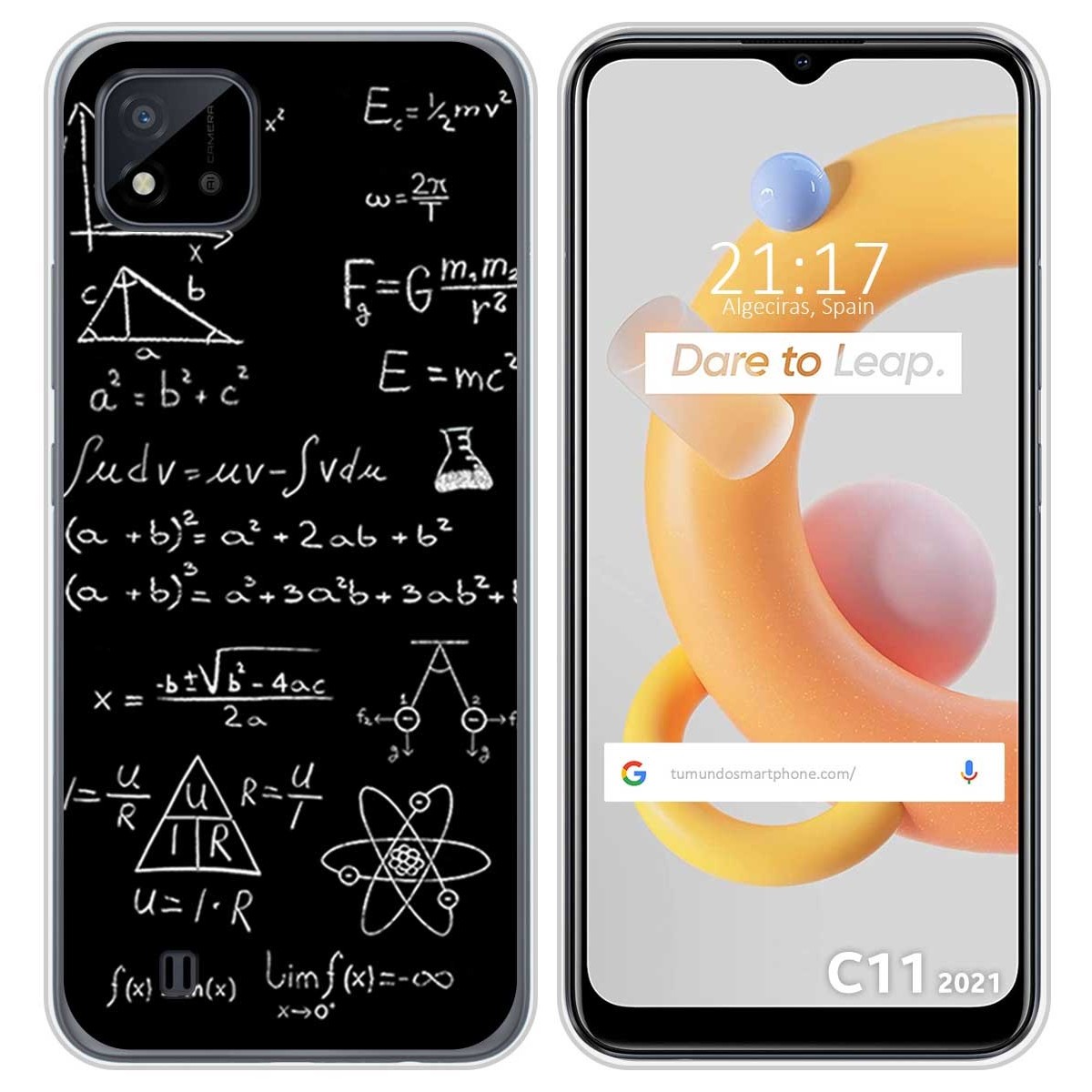 Funda Silicona para Realme C11 2021 diseño Formulas Dibujos