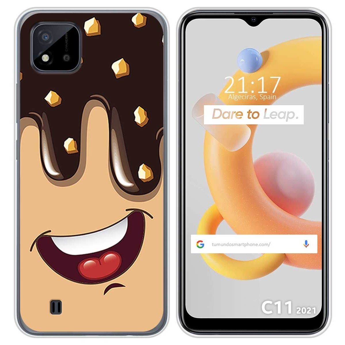 Funda Silicona para Realme C11 2021 diseño Helado Chocolate Dibujos