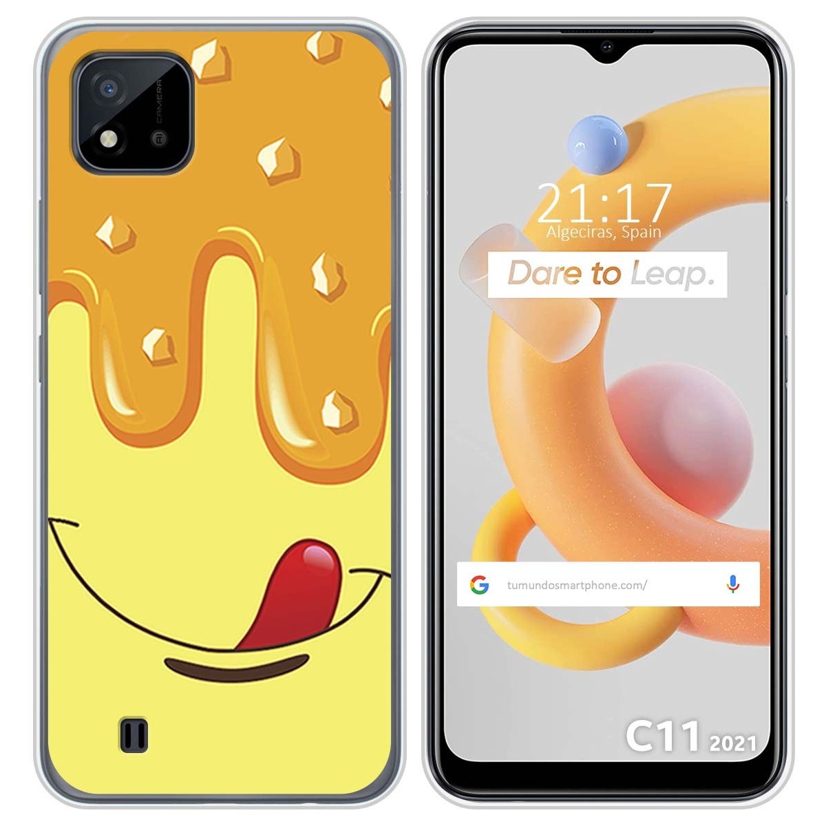 Funda Silicona para Realme C11 2021 diseño Helado Vainilla Dibujos