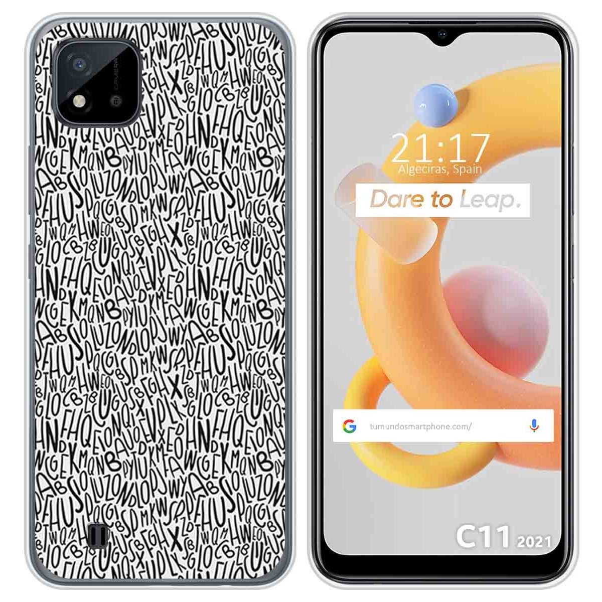 Funda Silicona para Realme C11 2021 diseño Letras Dibujos