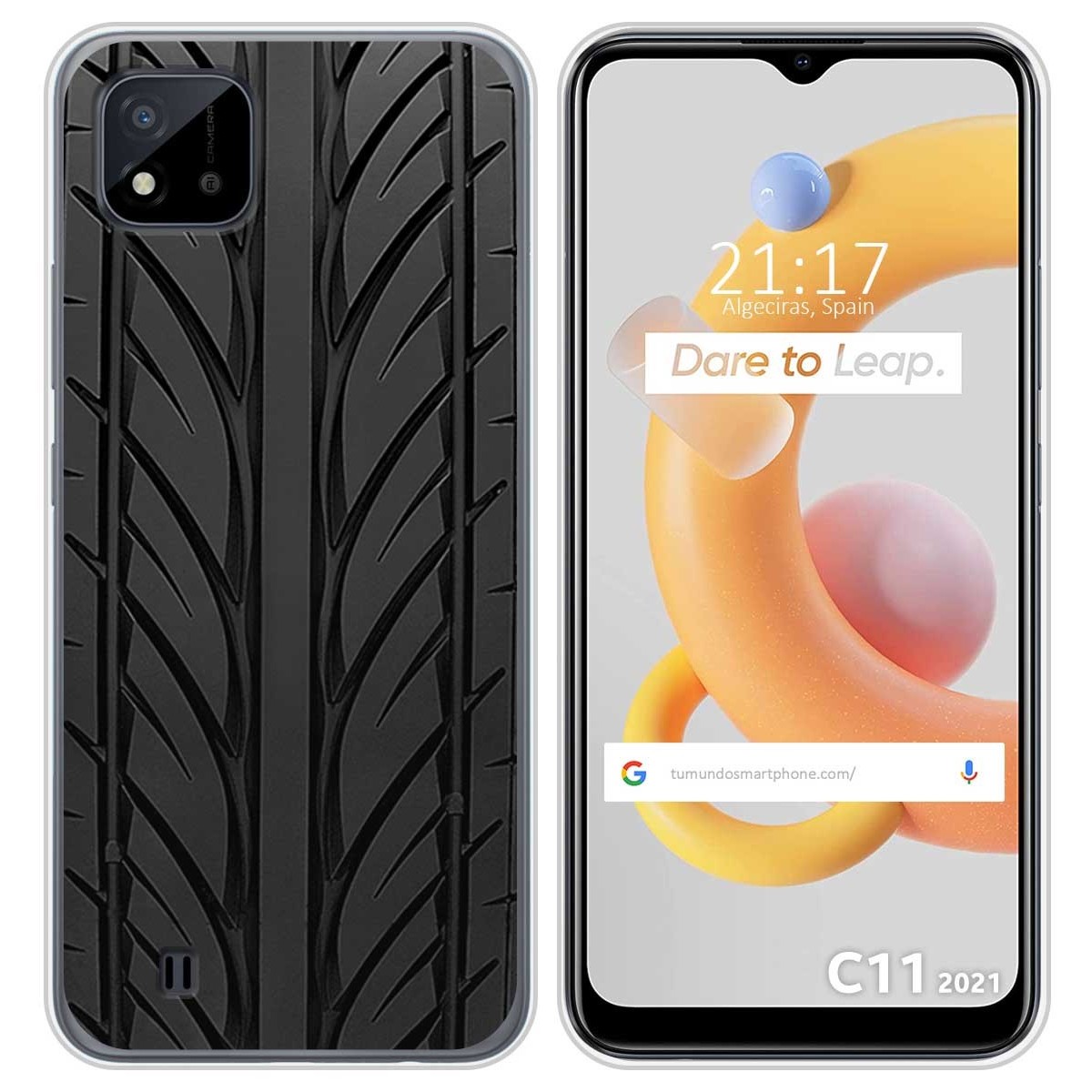 Funda Silicona para Realme C11 2021 diseño Neumatico Dibujos