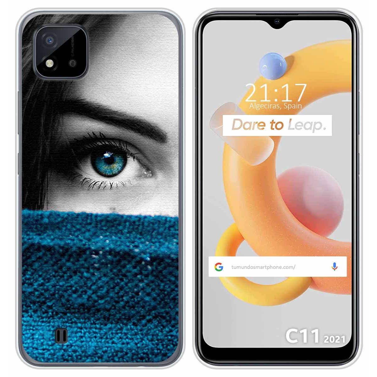 Funda Silicona para Realme C11 2021 diseño Ojo Dibujos