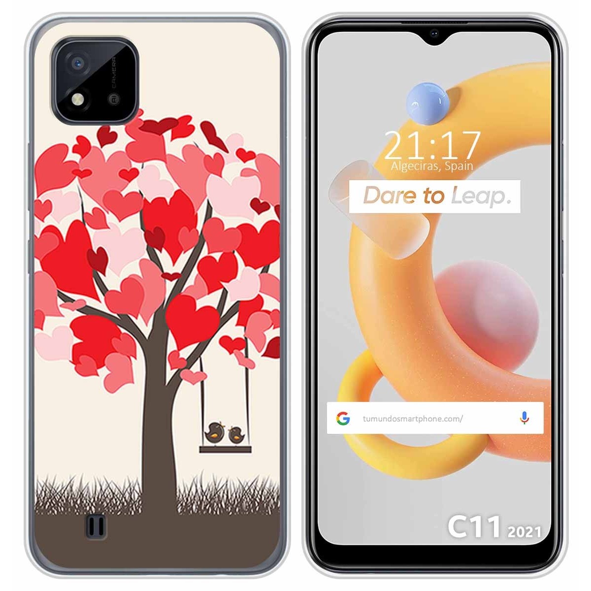 Funda Silicona para Realme C11 2021 diseño Pajaritos Dibujos