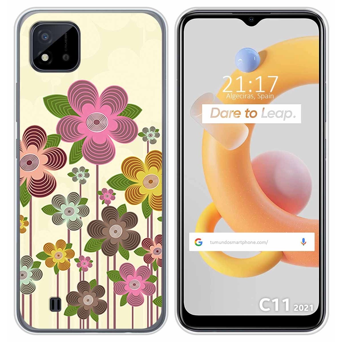 Funda Silicona para Realme C11 2021 diseño Primavera En Flor Dibujos