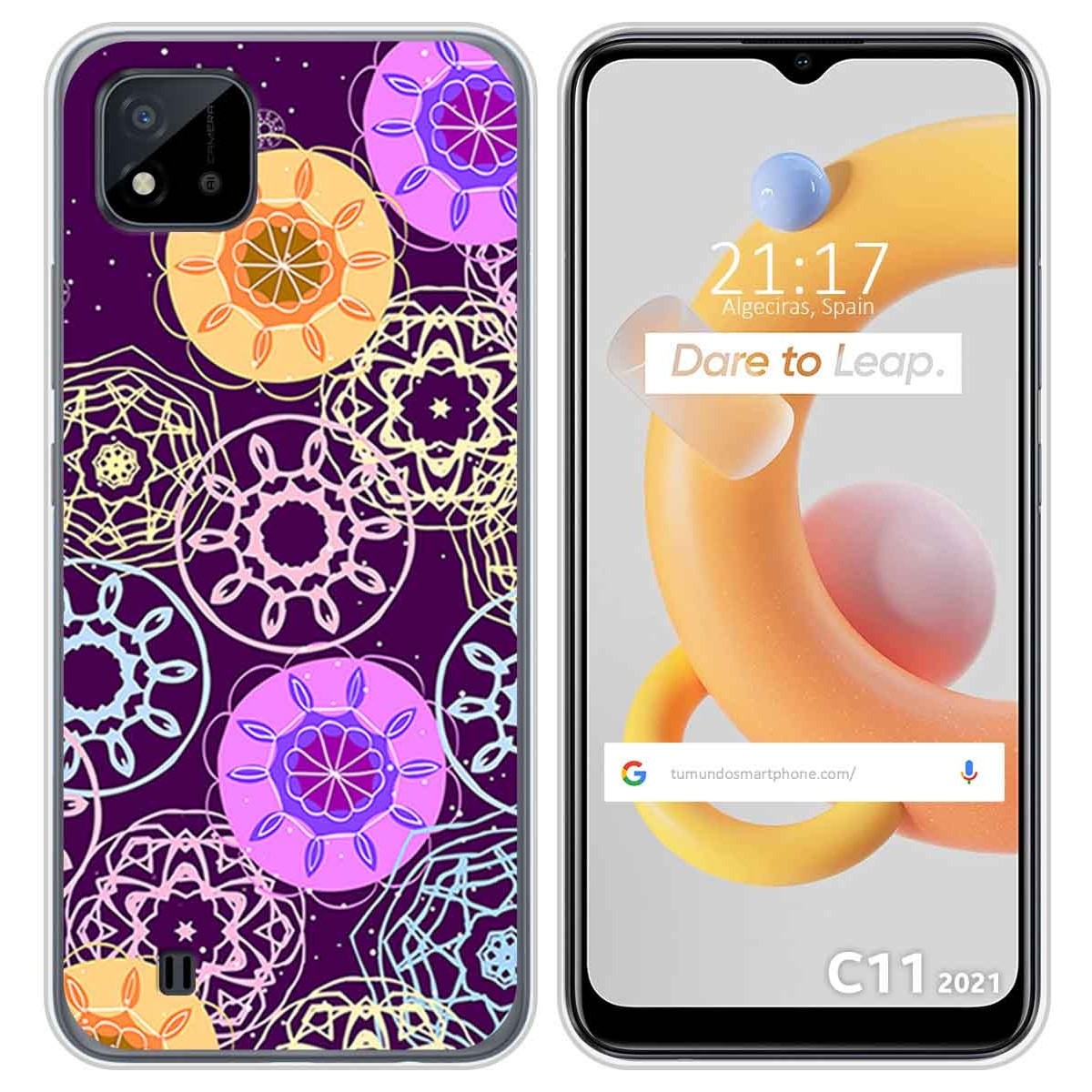 Funda Silicona para Realme C11 2021 diseño Radial Dibujos