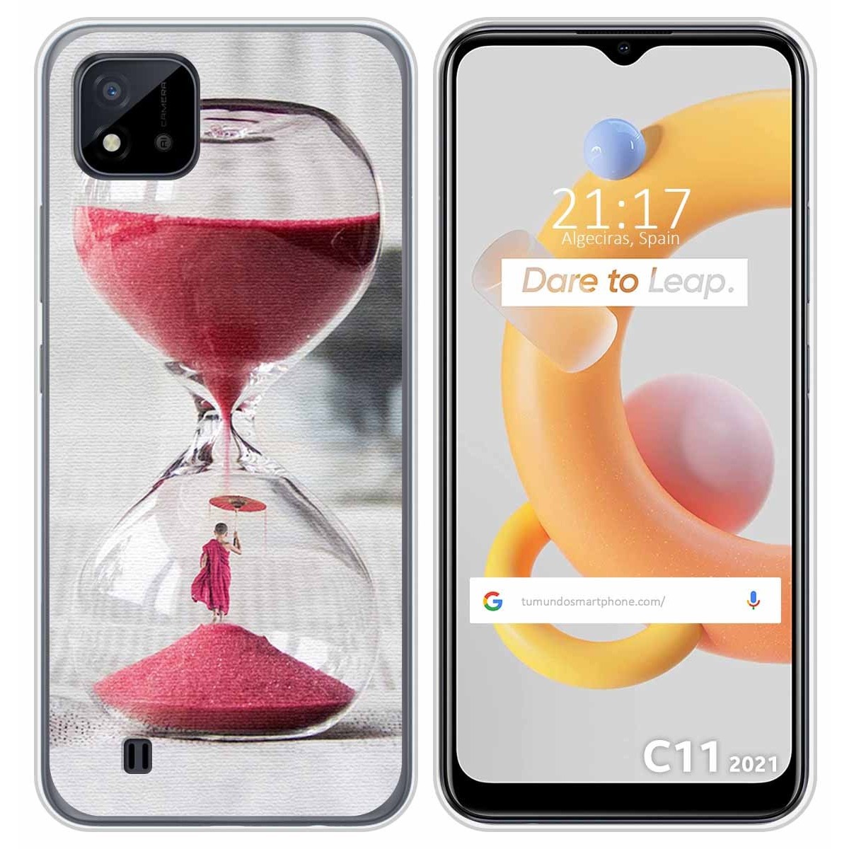 Funda Silicona para Realme C11 2021 diseño Reloj Dibujos