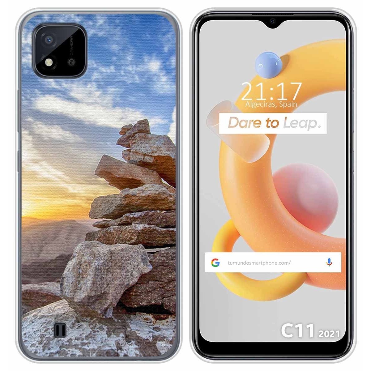 Funda Silicona para Realme C11 2021 diseño Sunset Dibujos
