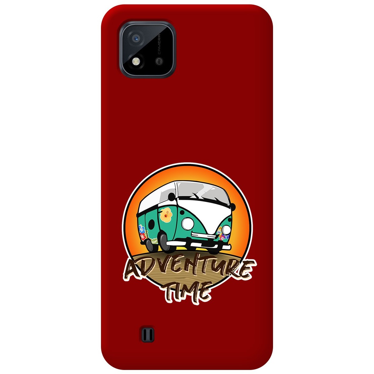 Funda Silicona Líquida Roja para Realme C11 2021 diseño Adventure Time Dibujos