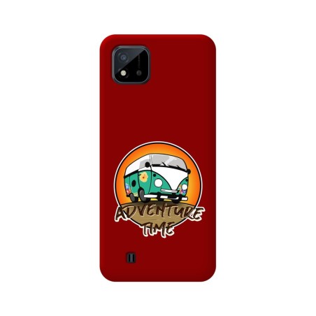 Funda Silicona Líquida Roja para Realme C11 2021 diseño Adventure Time Dibujos