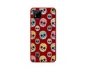 Funda Silicona Líquida Roja para Realme C11 2021 diseño Catrina Dibujos
