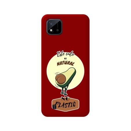 Funda Silicona Líquida Roja para Realme C11 2021 diseño Culo Natural Dibujos