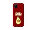 Funda Silicona Líquida Roja para Realme C11 2021 diseño Vegan Life Dibujos