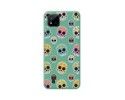 Funda Silicona Líquida Verde para Realme C11 2021 diseño Catrina Dibujos