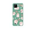 Funda Silicona Líquida Verde para Realme C11 2021 diseño Cerdos Dibujos