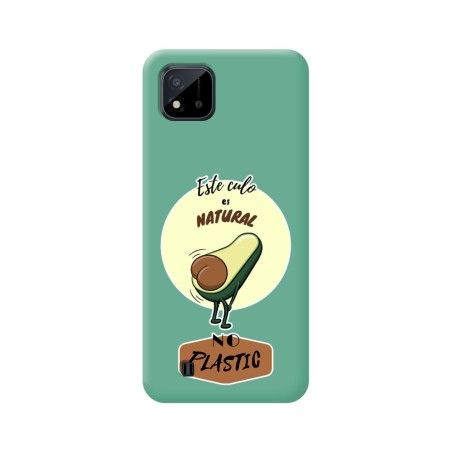 Funda Silicona Líquida Verde para Realme C11 2021 diseño Culo Natural Dibujos