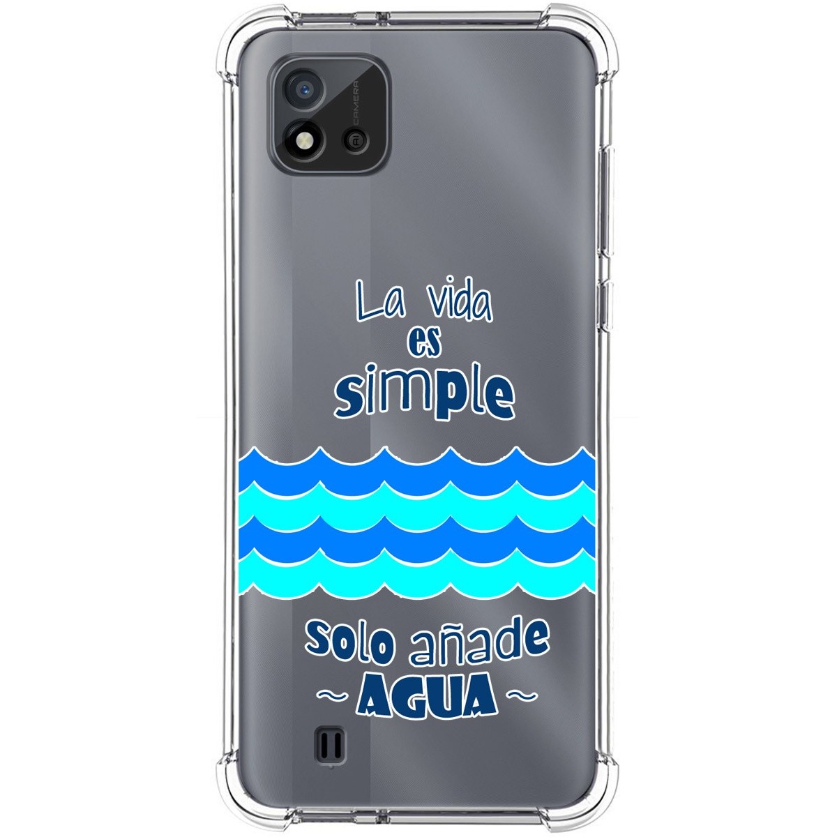 Funda Silicona Antigolpes para Realme C11 2021 diseño Agua Dibujos