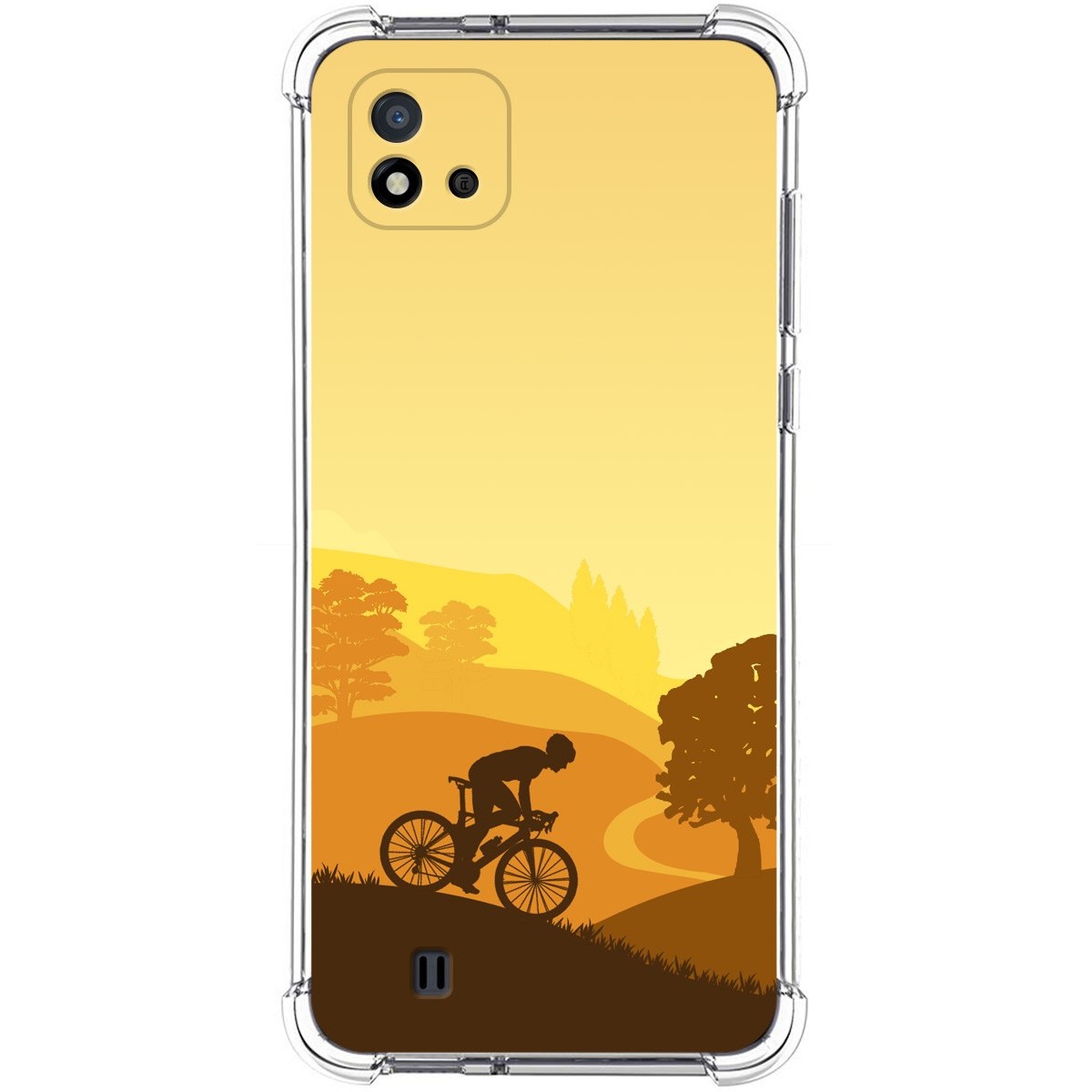 Funda Silicona Antigolpes para Realme C11 2021 diseño Ciclista Dibujos