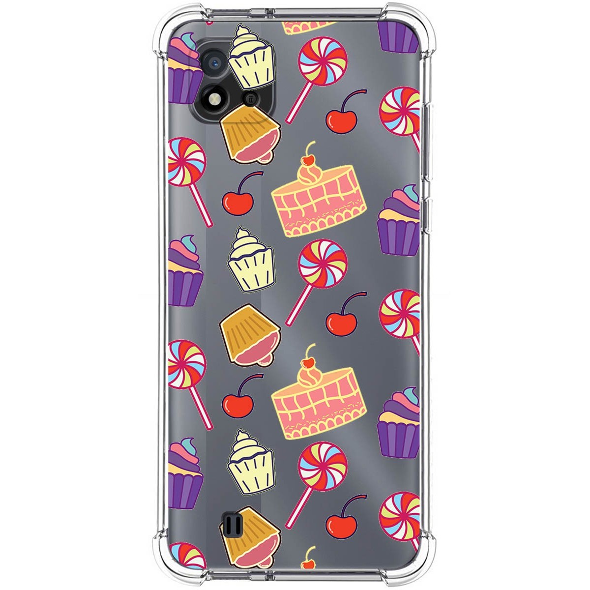 Funda Silicona Antigolpes para Realme C11 2021 diseño Dulces 01 Dibujos