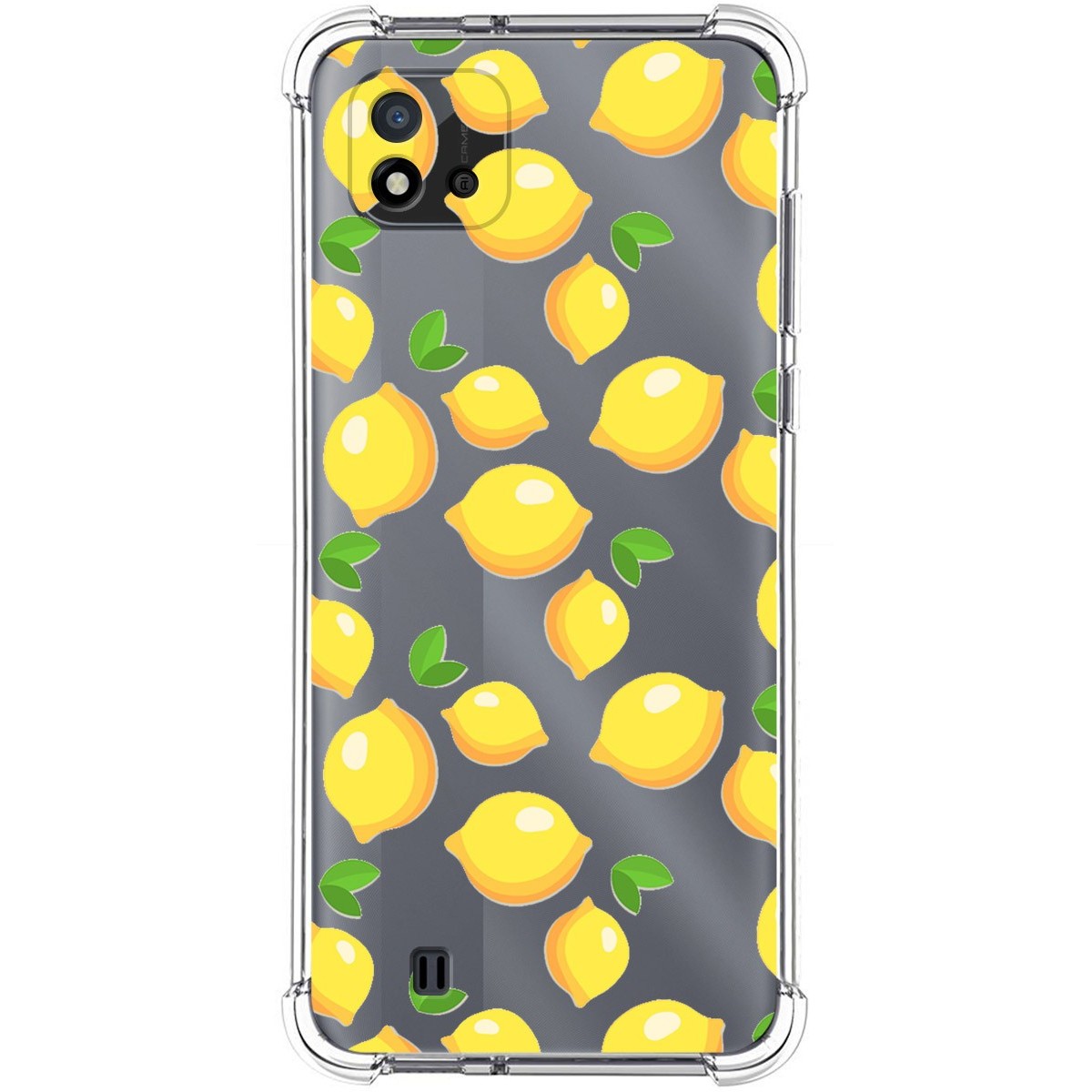 Funda Silicona Antigolpes para Realme C11 2021 diseño Limones Dibujos