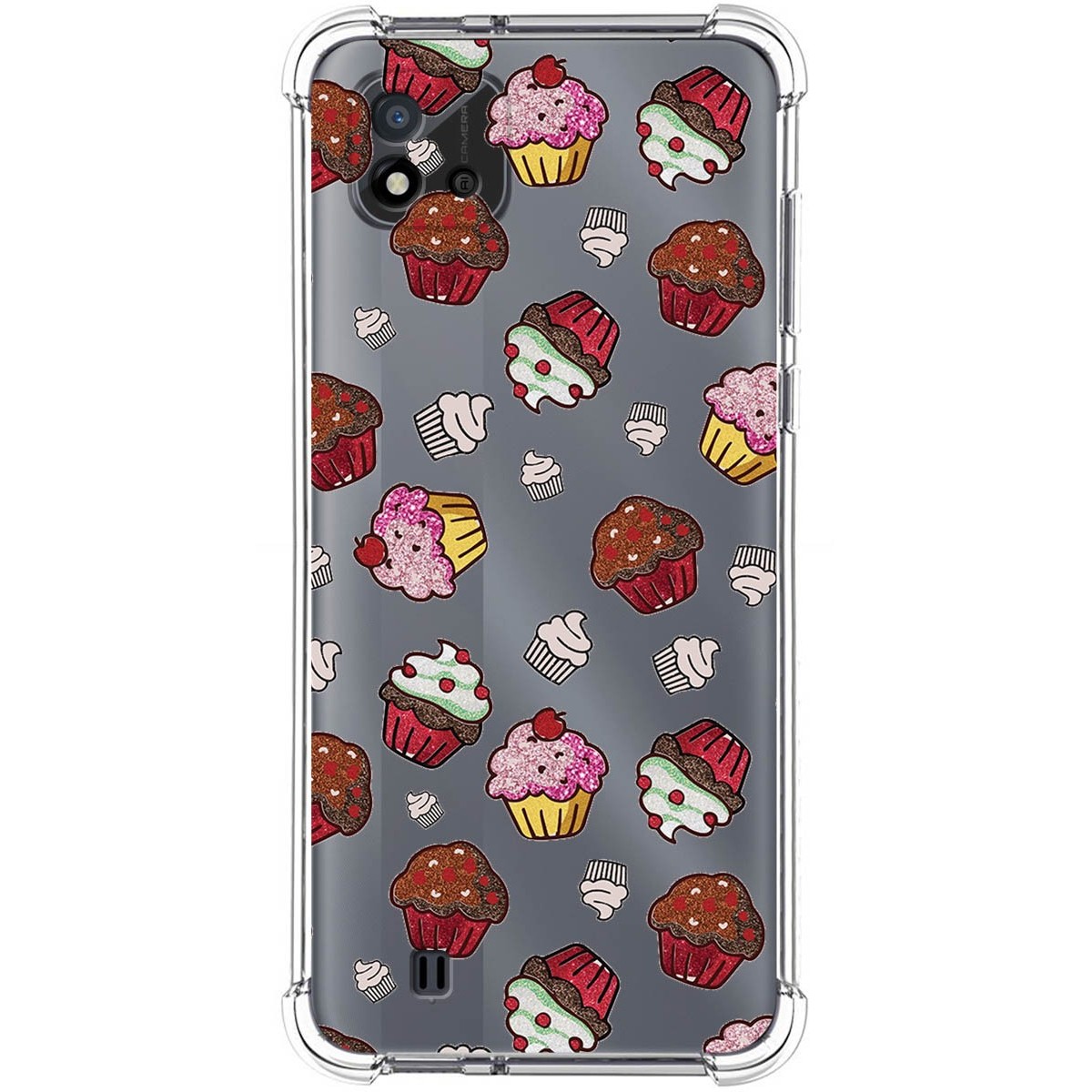 Funda Silicona Antigolpes para Realme C11 2021 diseño Muffins Dibujos
