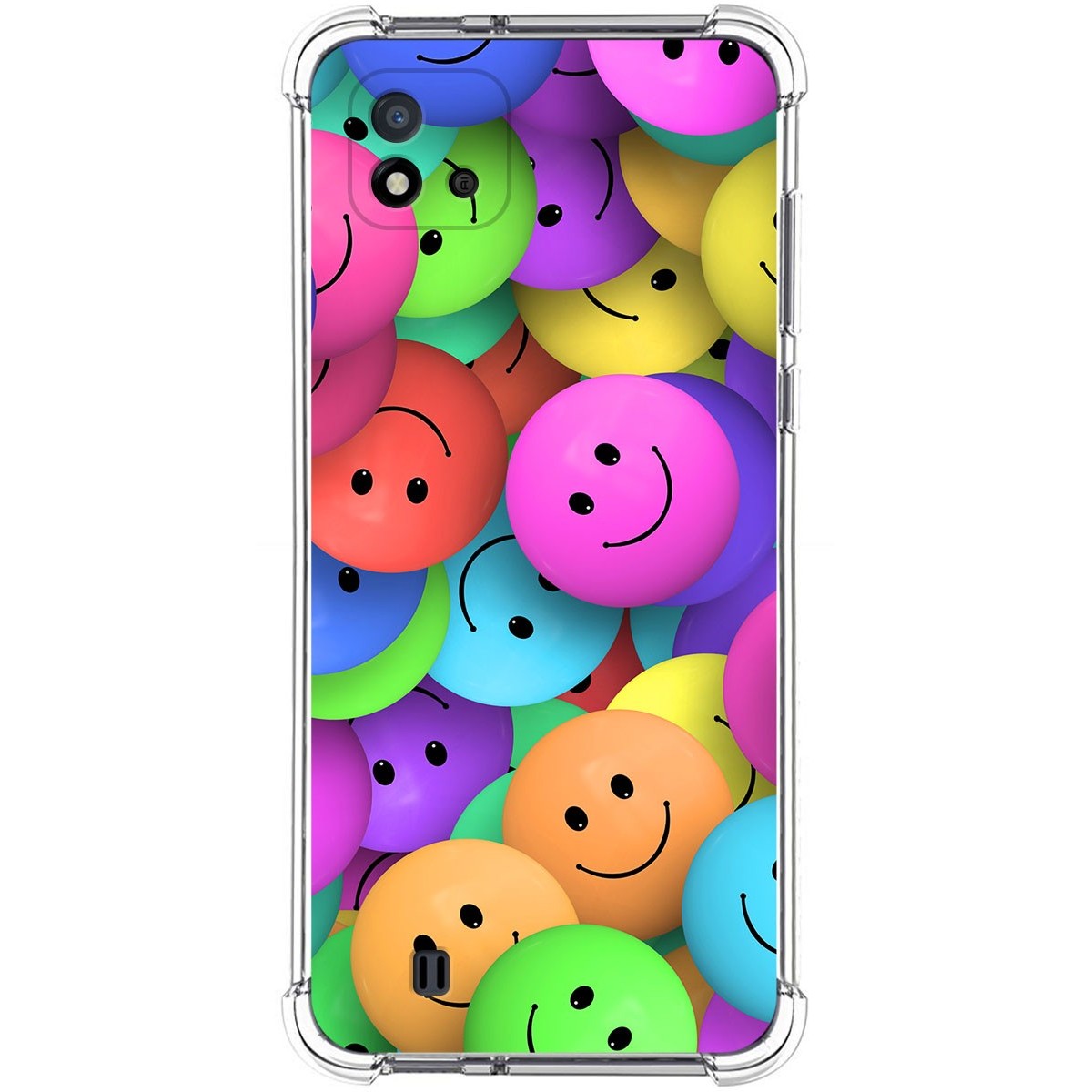 Funda Silicona Antigolpes para Realme C11 2021 diseño Smile Dibujos