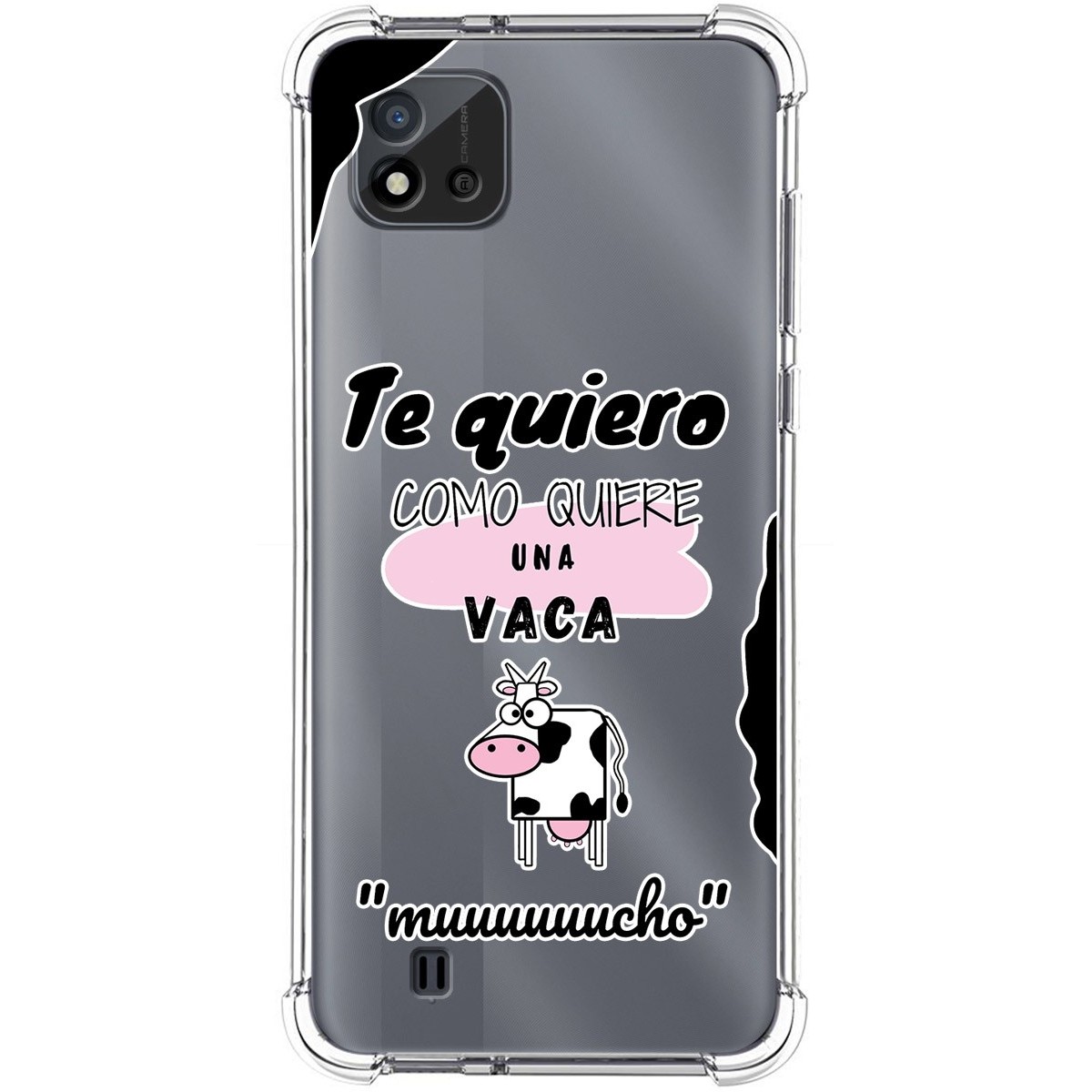 Funda Silicona Antigolpes para Realme C11 2021 diseño Vaca Dibujos