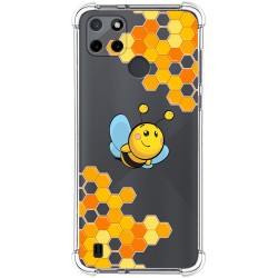 Funda Silicona Antigolpes para Realme C21Y / C25Y diseño Abeja Dibujos
