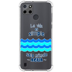 Funda Silicona Antigolpes para Realme C21Y / C25Y diseño Agua Dibujos