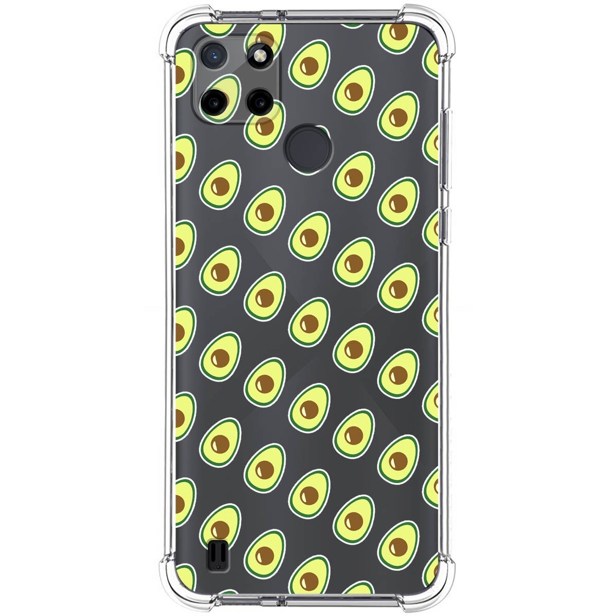 Funda Silicona Antigolpes para Realme C21Y / C25Y diseño Aguacate Dibujos
