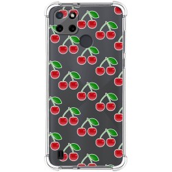 Funda Silicona Antigolpes para Realme C21Y / C25Y diseño Cerezas Dibujos