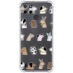 Funda Silicona Antigolpes para Realme C21Y / C25Y diseño Perros Dibujos