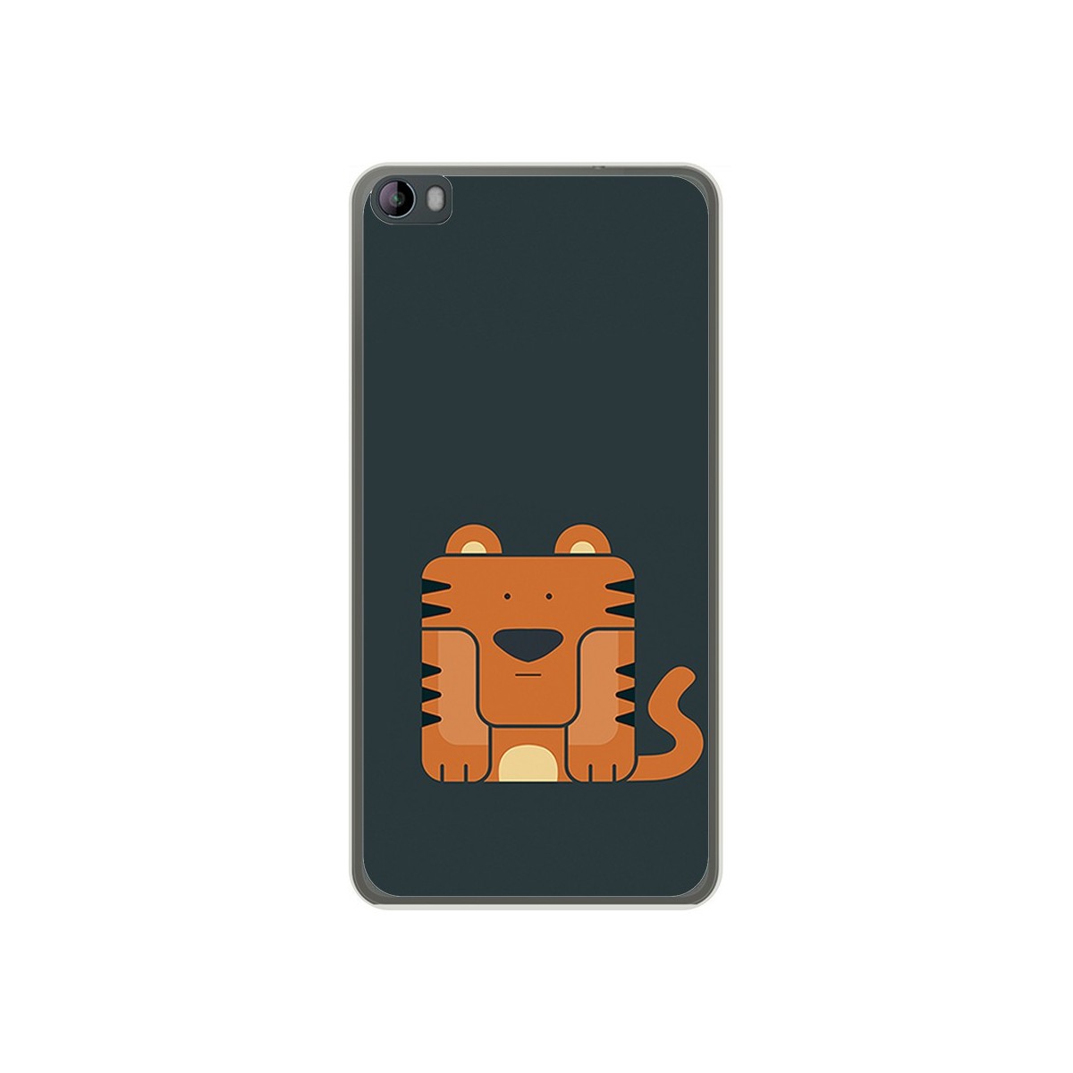 Funda Gel Tpu para Hisense L695 Diseño Tigre Dibujos