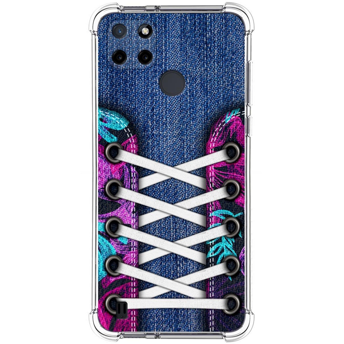 Funda Silicona Antigolpes para Realme C21Y / C25Y diseño Zapatillas 06 Dibujos